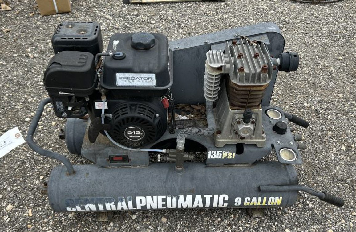 Central Pneumatic 9 Gal Dual Tank Air Compressor