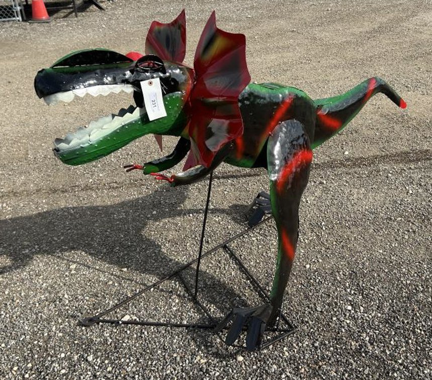 Metal Art - Dilophosaurus Dinosaur