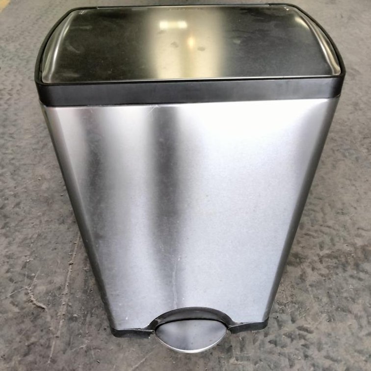 SIMPLEHUMAN Step-On Stainless Steel Trash Can