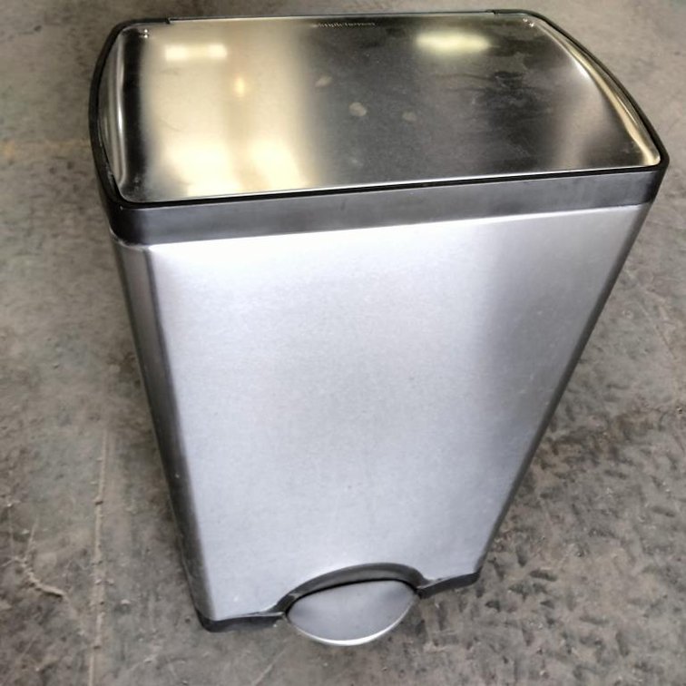 SIMPLEHUMAN Step-On Stainless Steel Trash Can