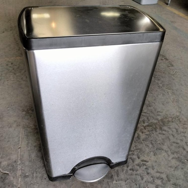 SIMPLEHUMAN Step-On Stainless Steel Trash Can