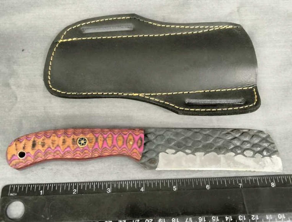 Hunting Knife 8.5" w/Belt Holder