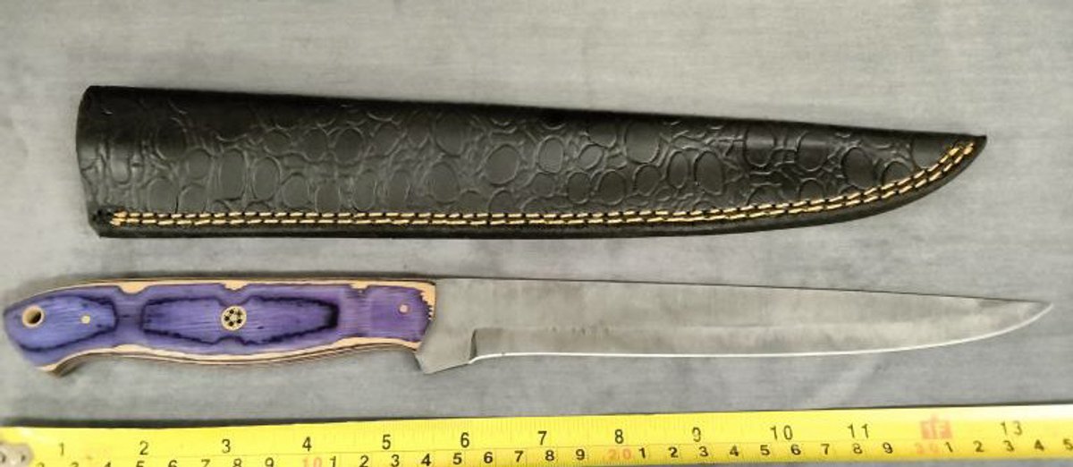 Damascus Boning Knife 14" w/Sheath