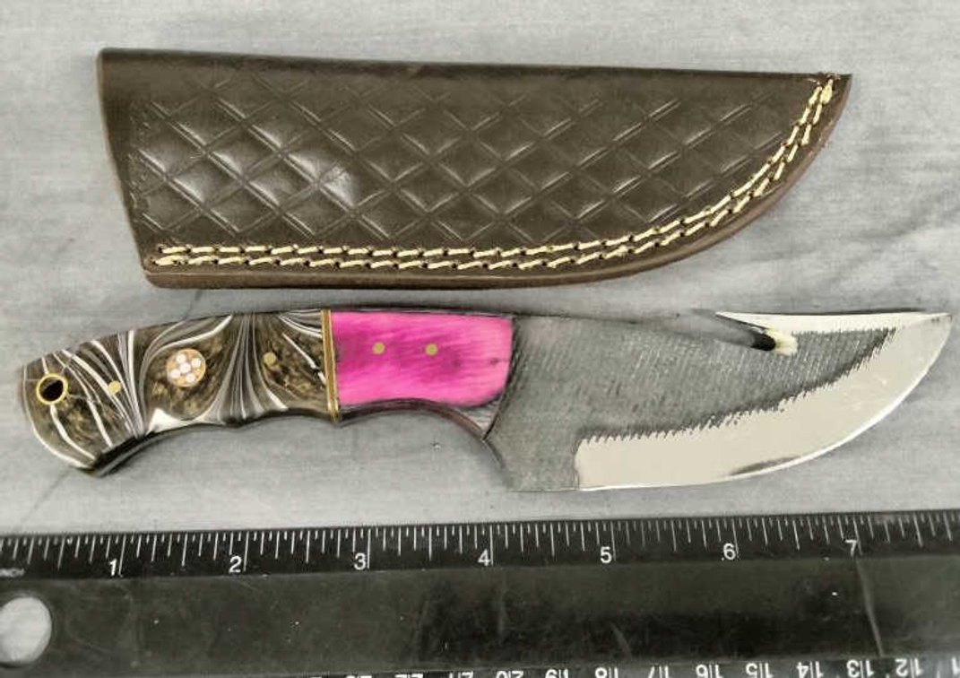 Gut Hook Knife 8" w/Sheath