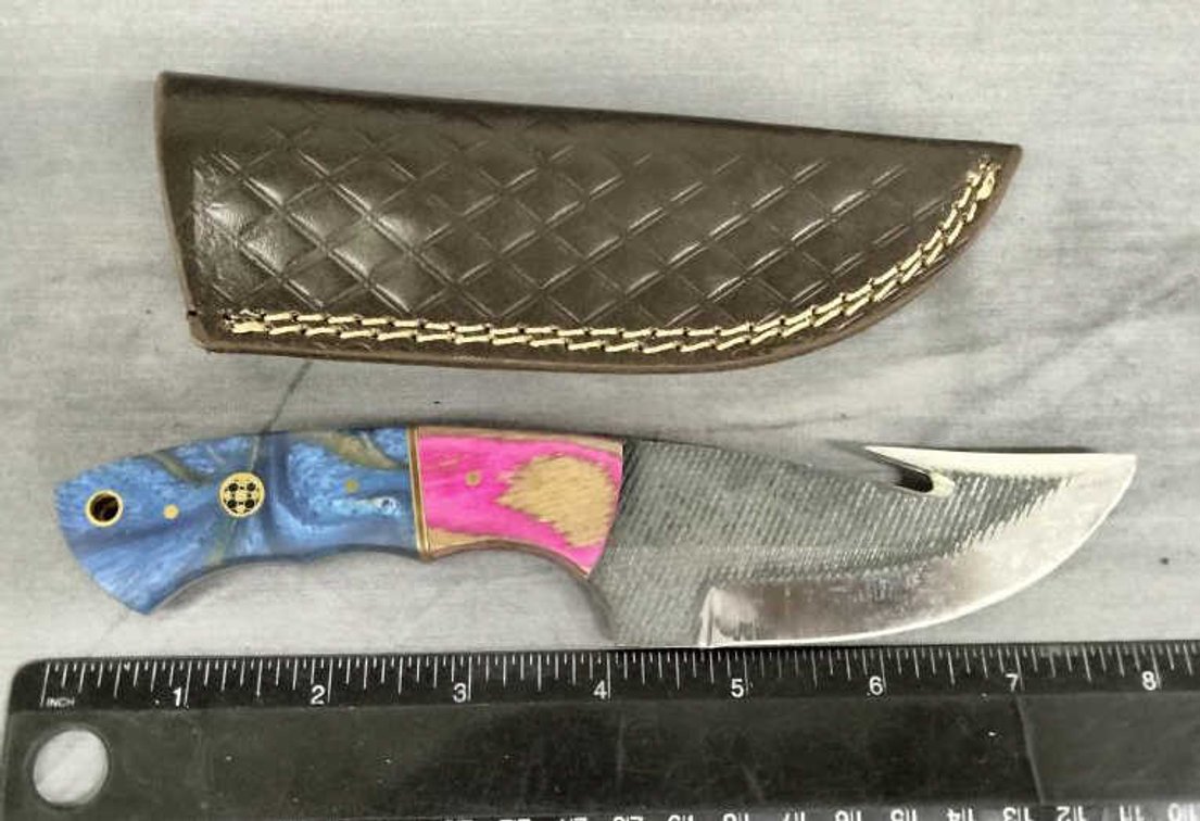 Gut Hook Knife 8" w/Sheath