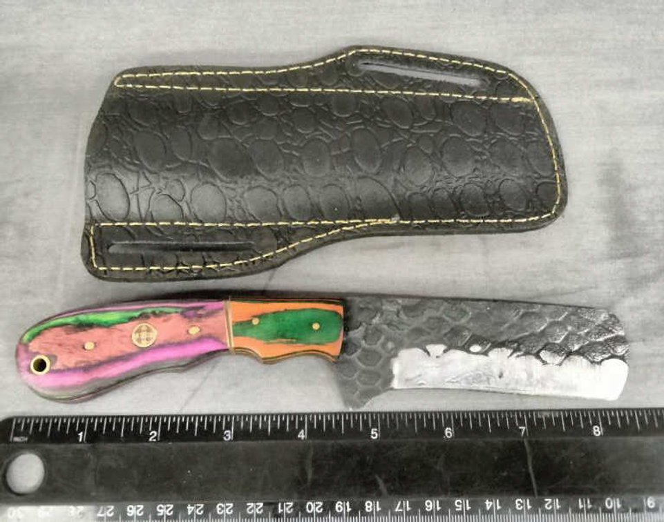 Bull Cutter Knife 8.5" w/Belt Holder