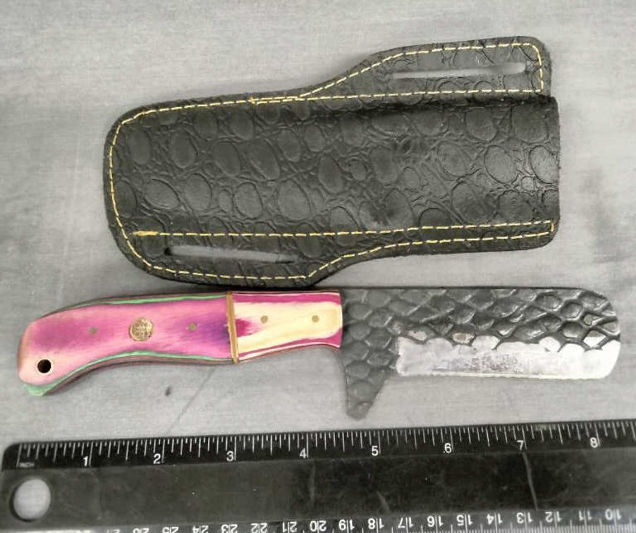 Bull Cutter Knife 8.5" w/Belt Holder
