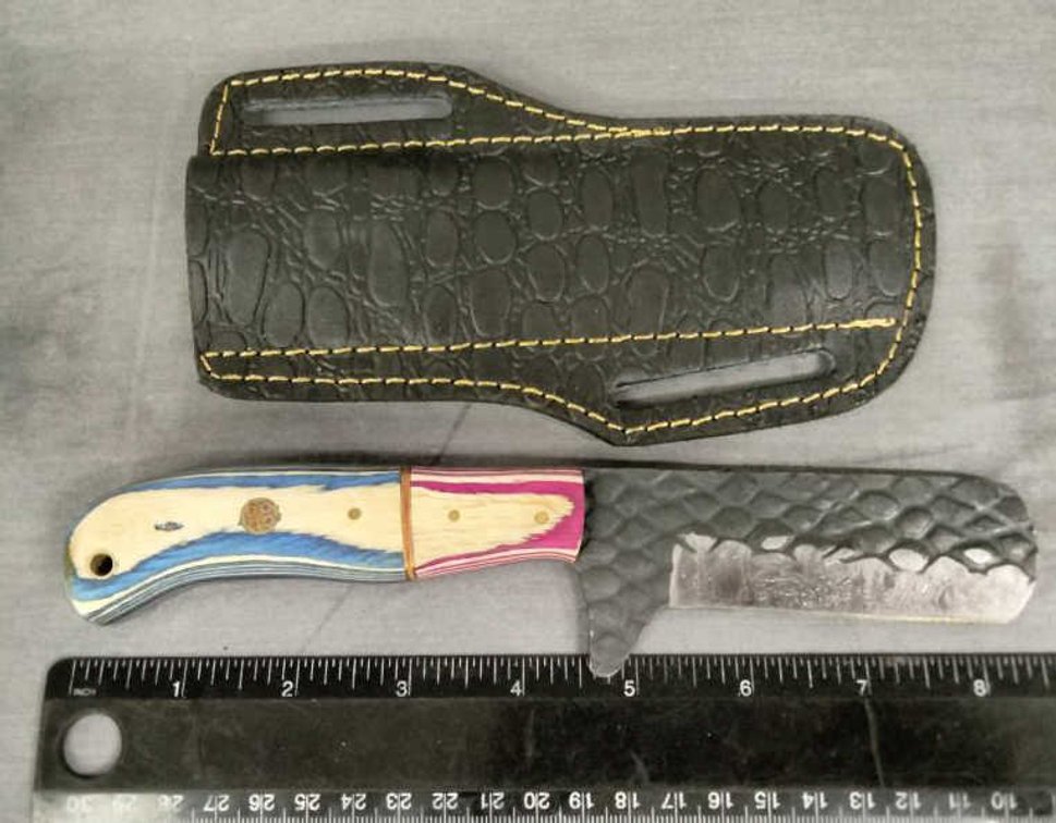 Bull Cutter Knife 8.5" w/Belt Holder