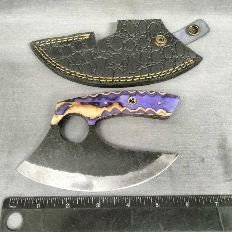 Ulu Knife 6.5" w/Sheath