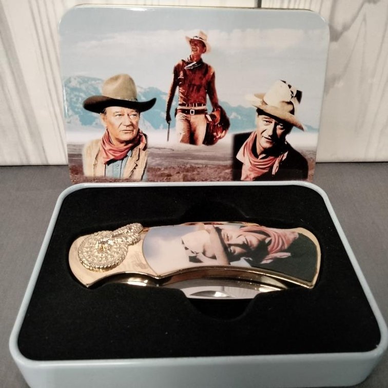 John Wayne Movie Collectibles Pocket Knife