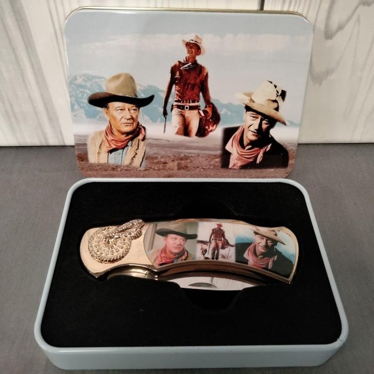 John Wayne Movie Collectibles Pocket Knife