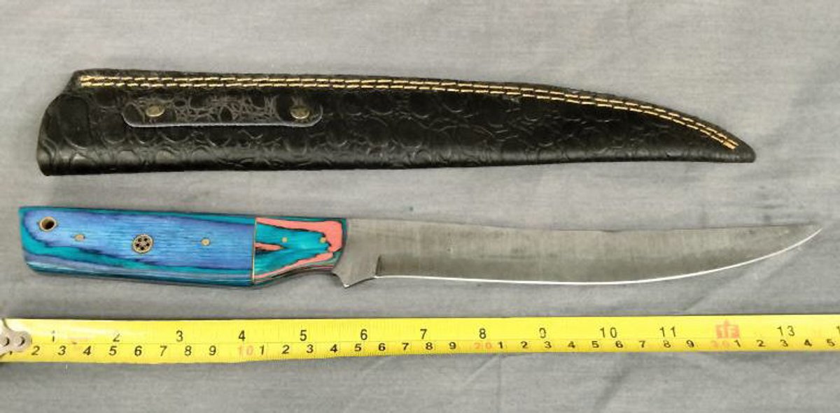 Damascus Boning Knife 14" w/Sheath
