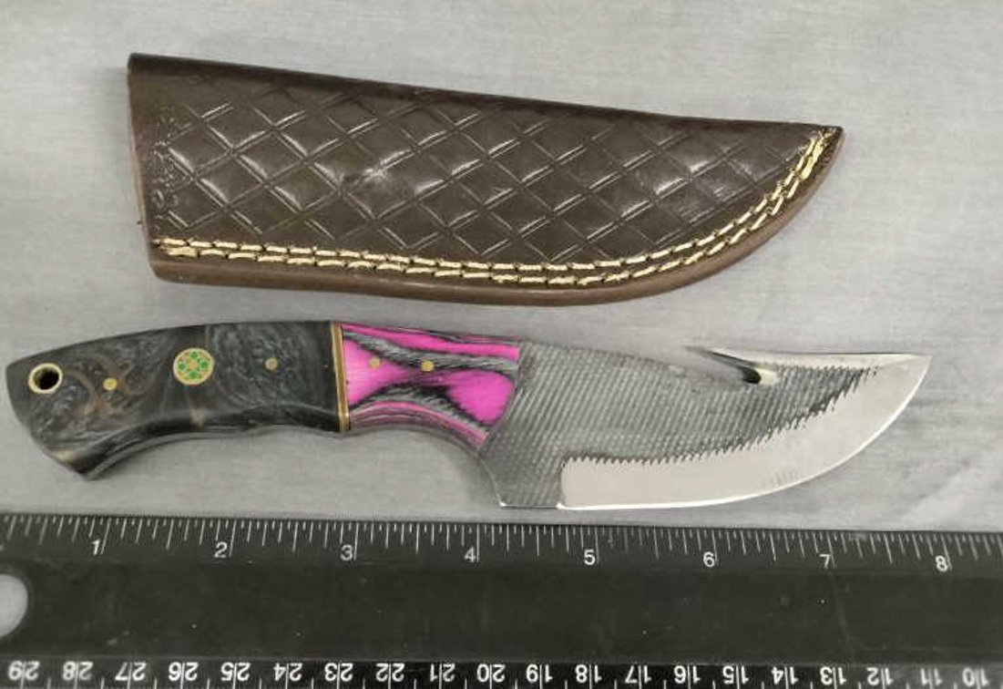 Gut Hook Knife 8.5" w/Sheath