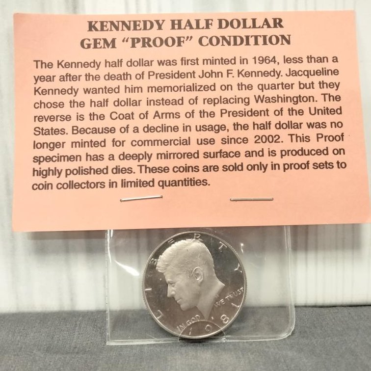 1981 Kennedy Half Dollar Gem "Proof"
