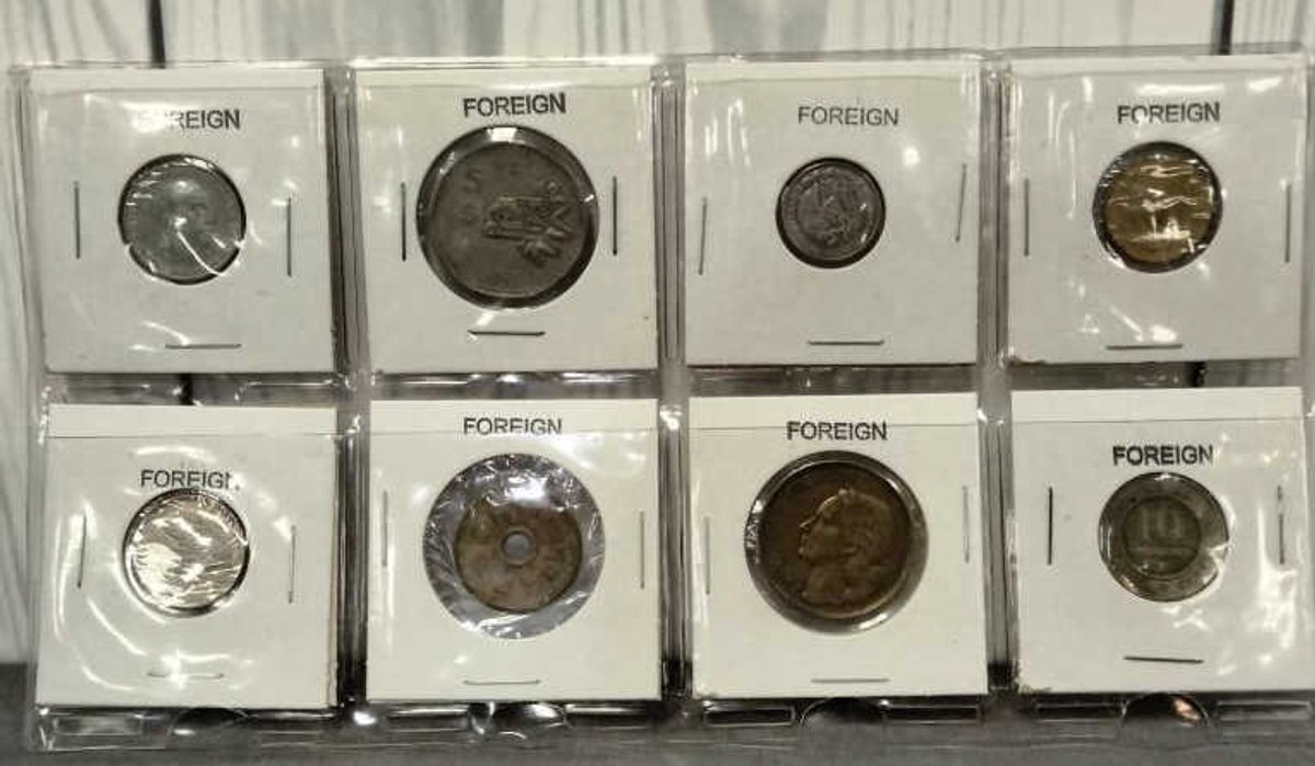 (8) Foreign Coins