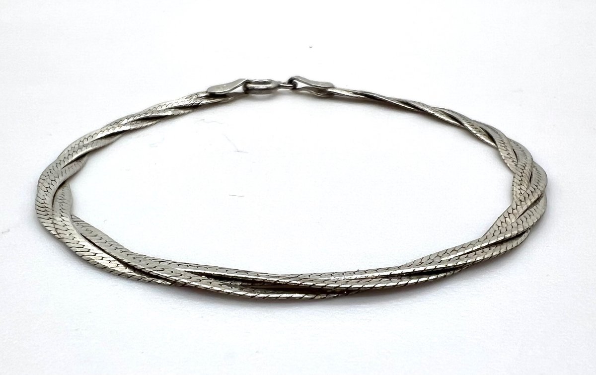 Sterling Silver Serpentine Bracelet