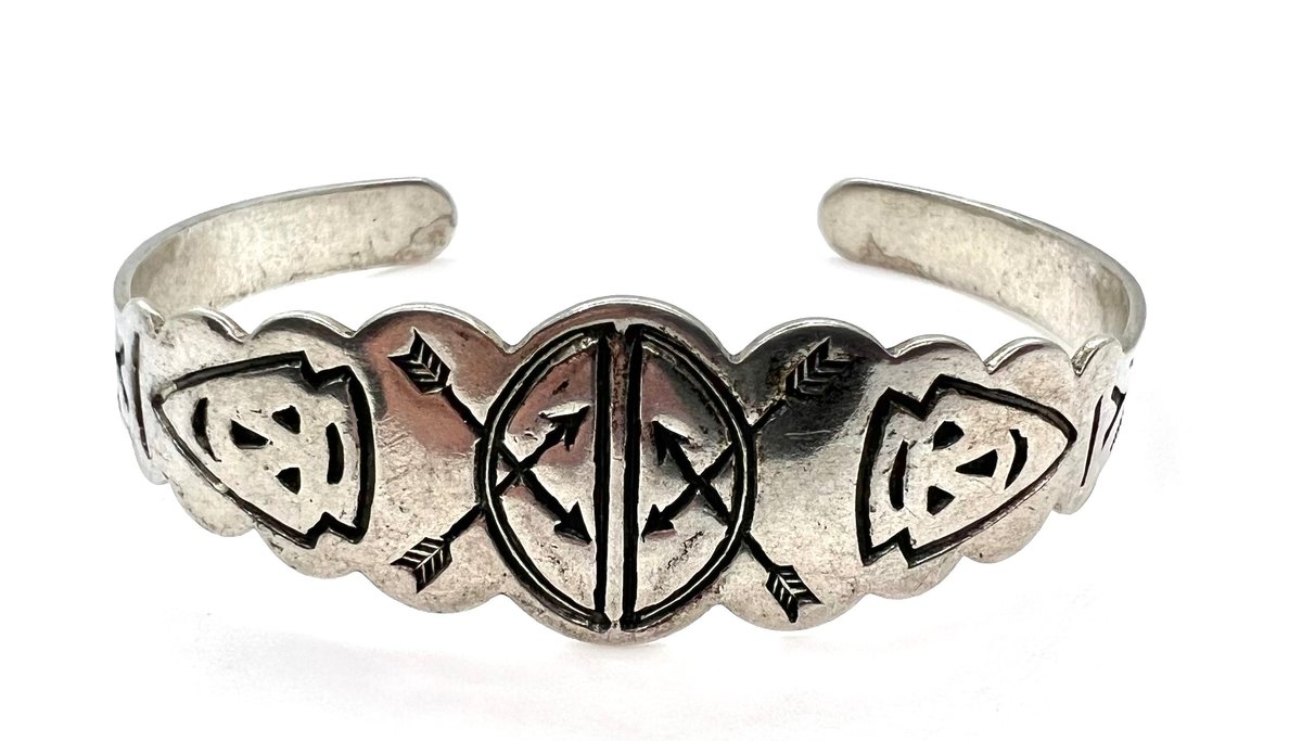 Vintage Fred Harvey Sterling Silver Bracelet