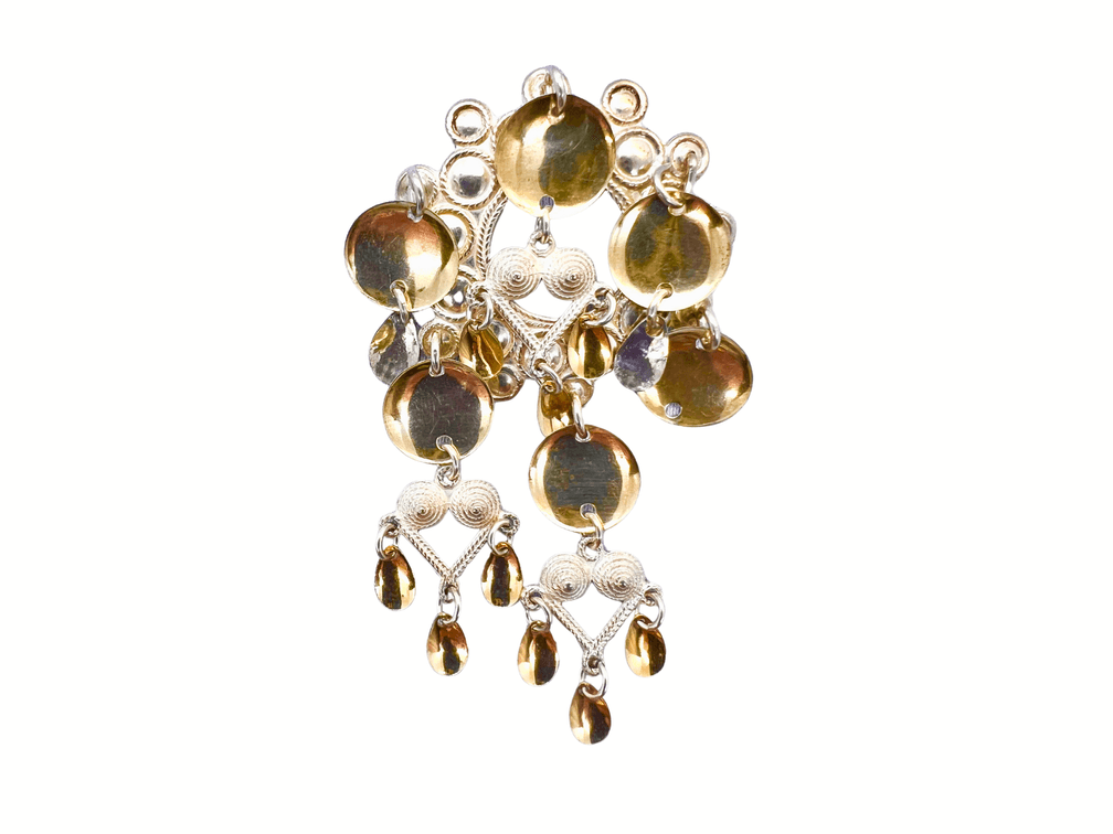 Norwegian Sterling Silver Solje Wedding Brooch