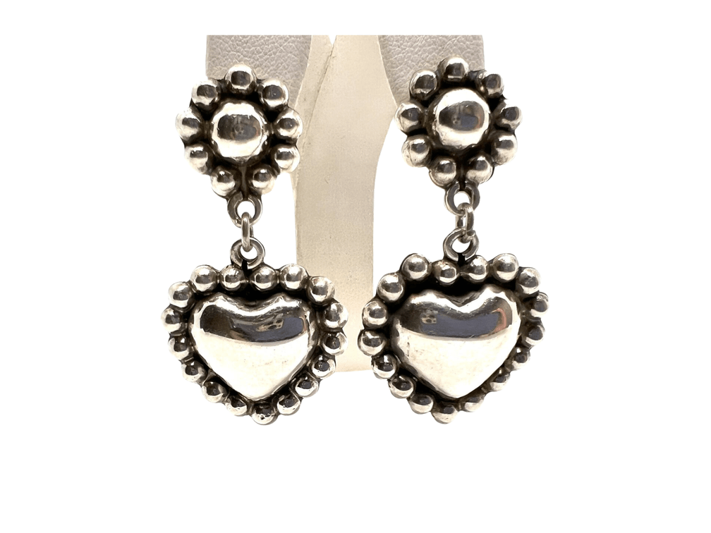 Sterling Silver Heart Shaped Earrings