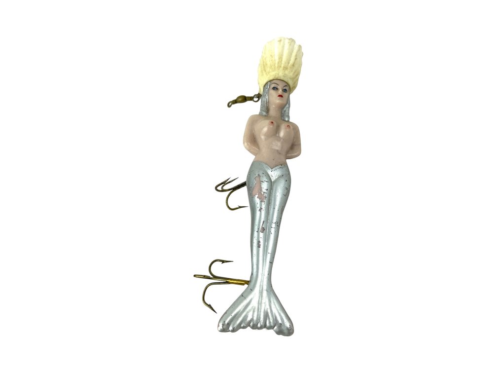 1940's Lloyd's Inc. Mermaid Queen Fishing Lure - Silver