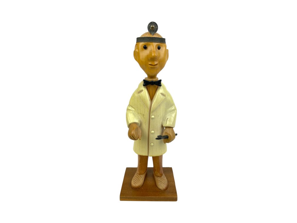 1960's Romer Hand Carved Dentist Figurine - Italy