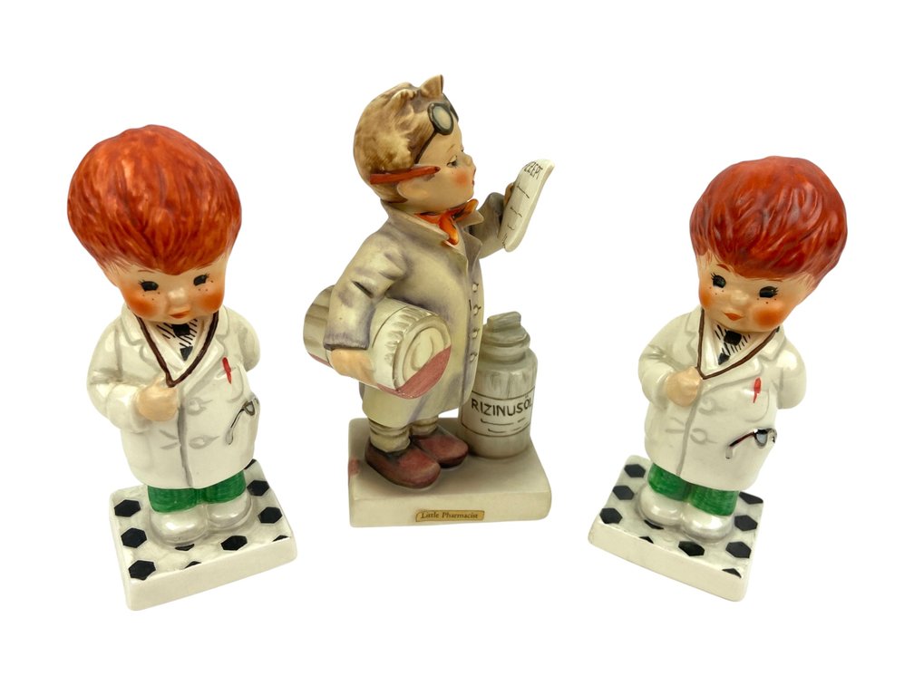 Goebel Hummel Figurines - Trouble Shooter (2) & Little Pharmacist - W. Germany