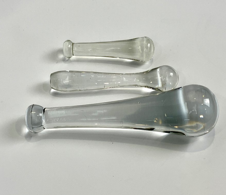 Three Antique Glass Pestles