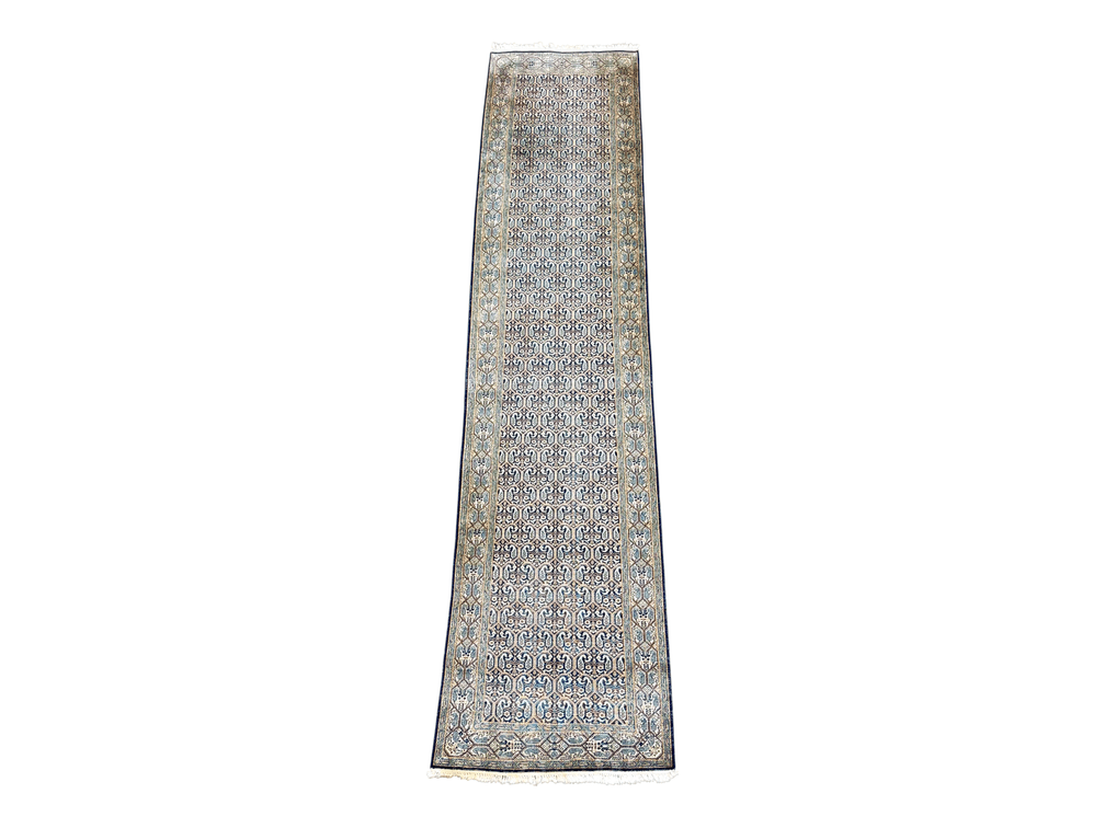 12' Blue Silk Runner