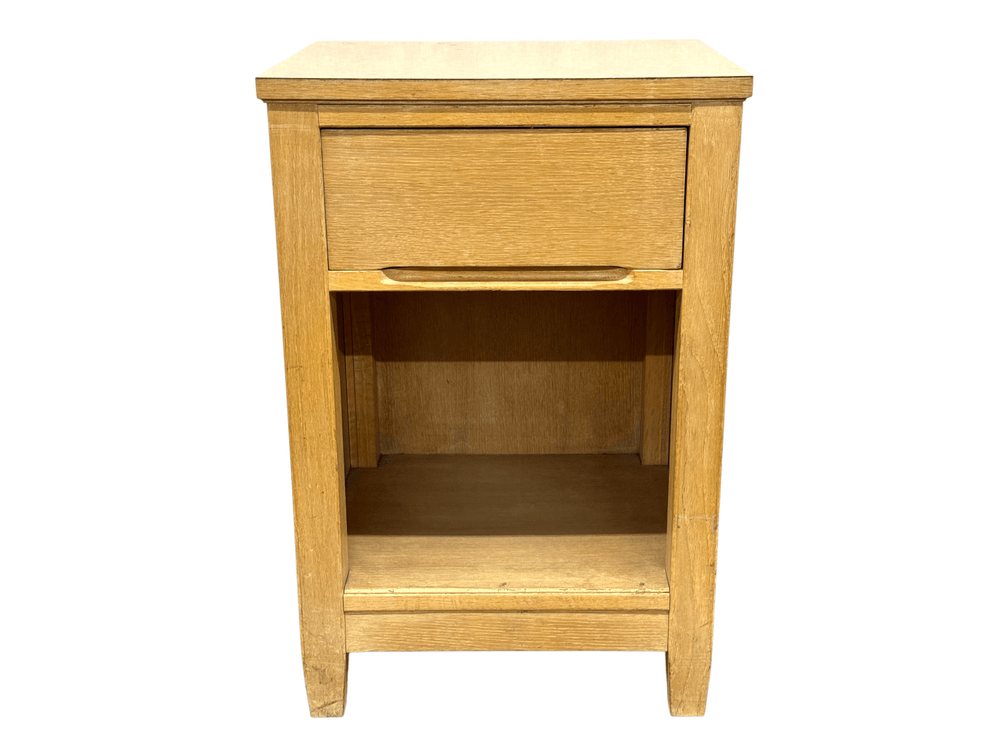 Vintage Blonde Nightstand End Table