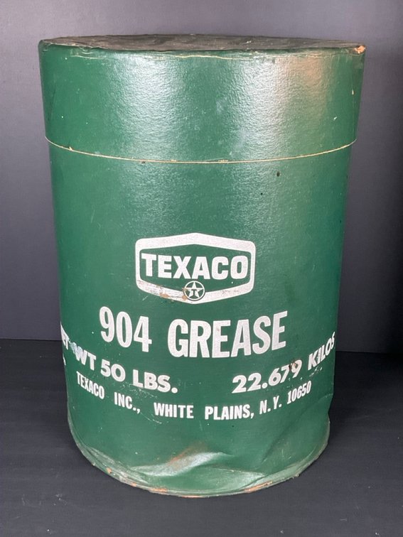 Vintage Texaco 50 LB 904 Grease Drum
