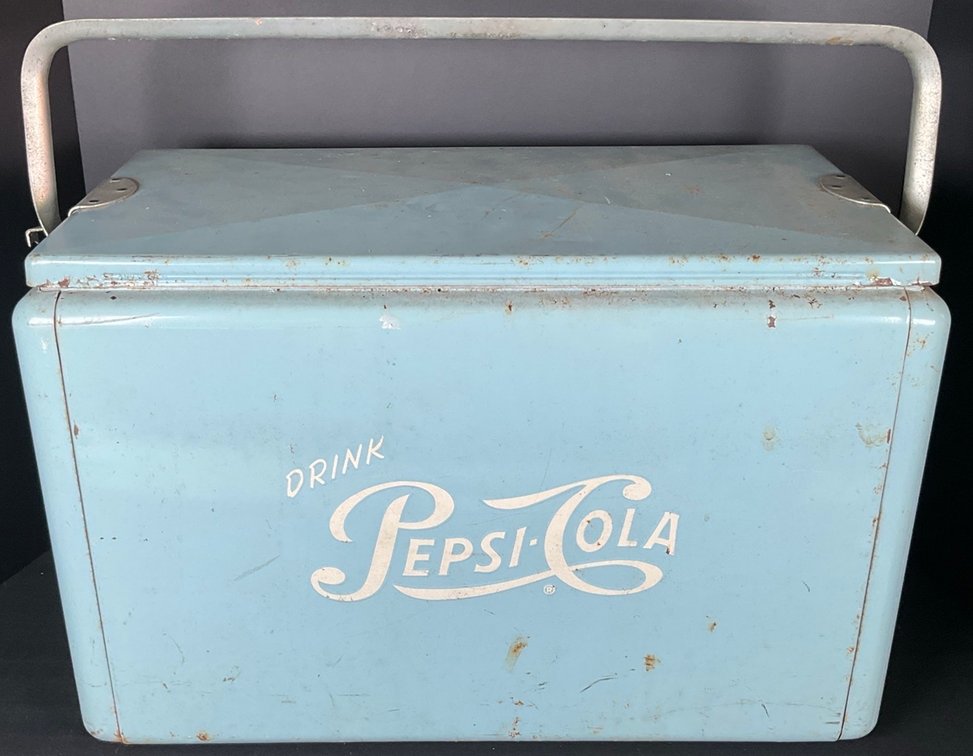Vintage Baby Blue Pepsi Cola Pleasure Chest