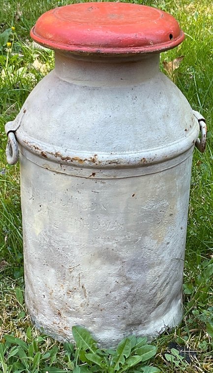 Antique Metal Milk Can