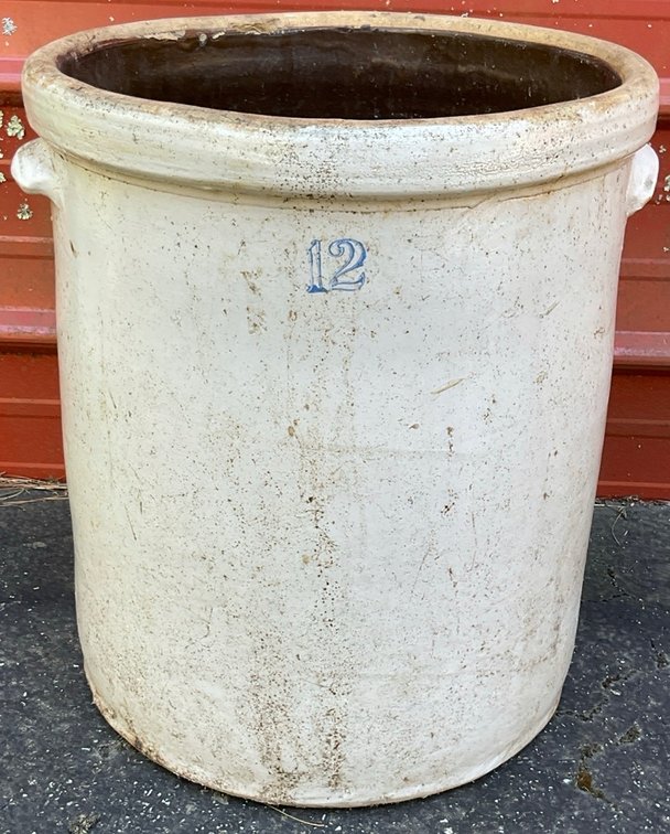 12 Gallon Stoneware Crock