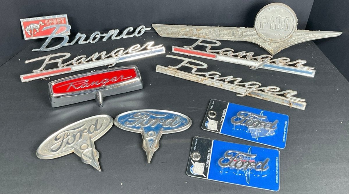 Vintage Bronco, Ranger and Ford F 100 Badges and More