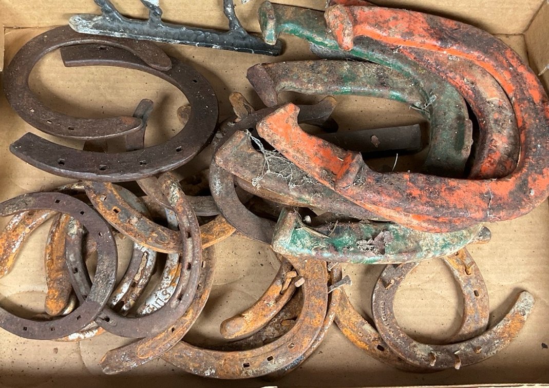 Collection of Metal Horseshoes