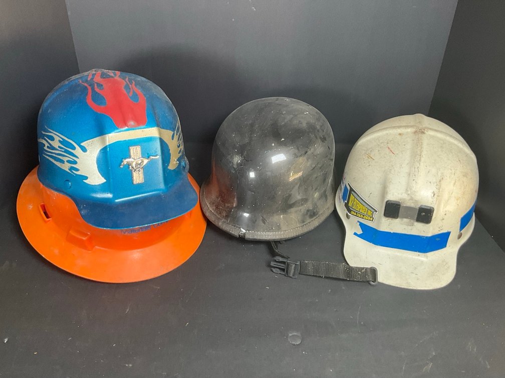 MSA Comfo Caps and Motorcycle Helmet