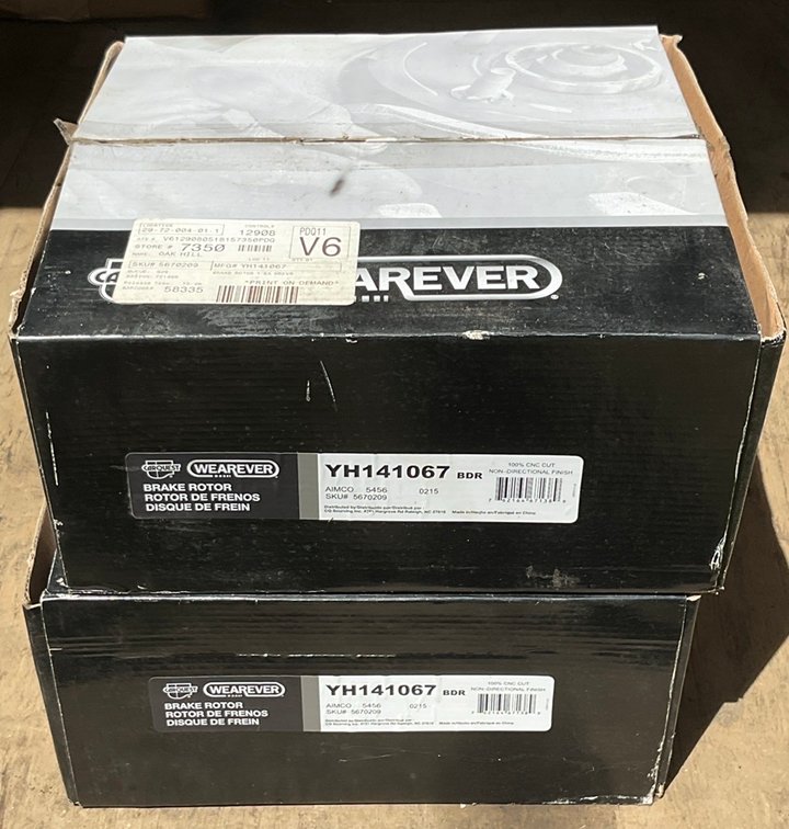 Pair of Carquest Wearever Brake Rotors