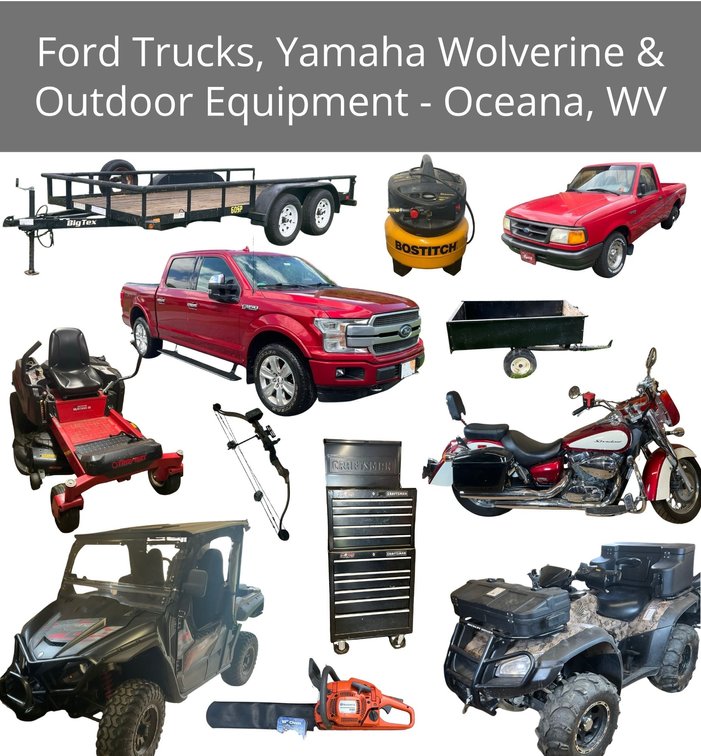 Image for ENT 413 - Ford Trucks, Yamaha Wolverine & Outdoor Equipment Auction