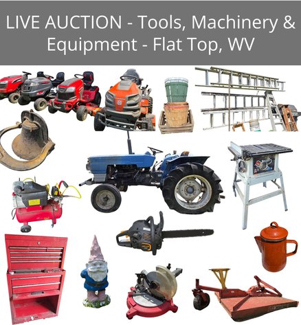 Image for ENT 414 - LIVE AUCTION! - Tools, Machinery, Equipment & More