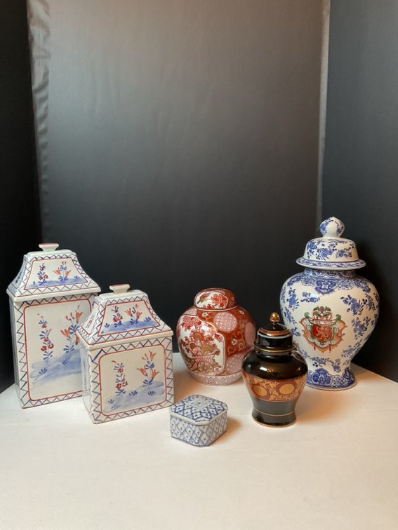 Italian and Asian Jars & Box