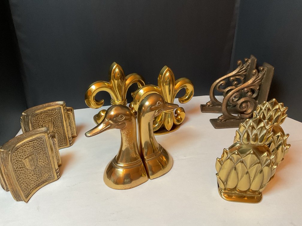Brass Bookends Lot