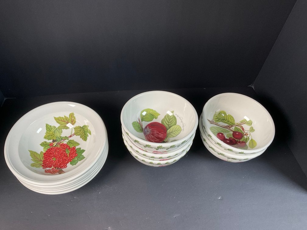 Portmeirion Pomona Set of 6 Cereal Bowls & Set of 5 Dessert/ Sauce Bowls