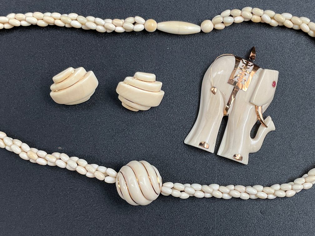 Bone & 14K Gold Jewelry