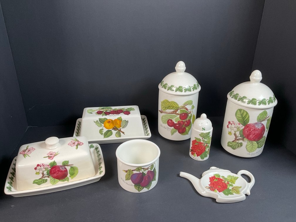 Portmeirion Pomona Canisters, Butter Dishes, Teabag/ Spoon Rest & More