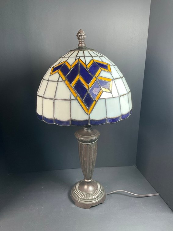 Tiffany Style Stained Glass West Virginia Table Lamp