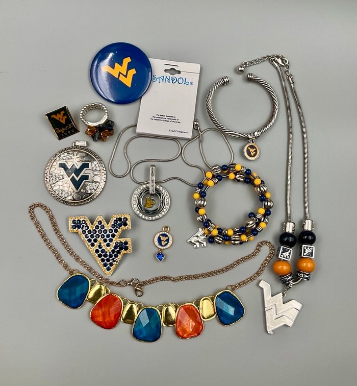 WVU Souvenir Jewelry