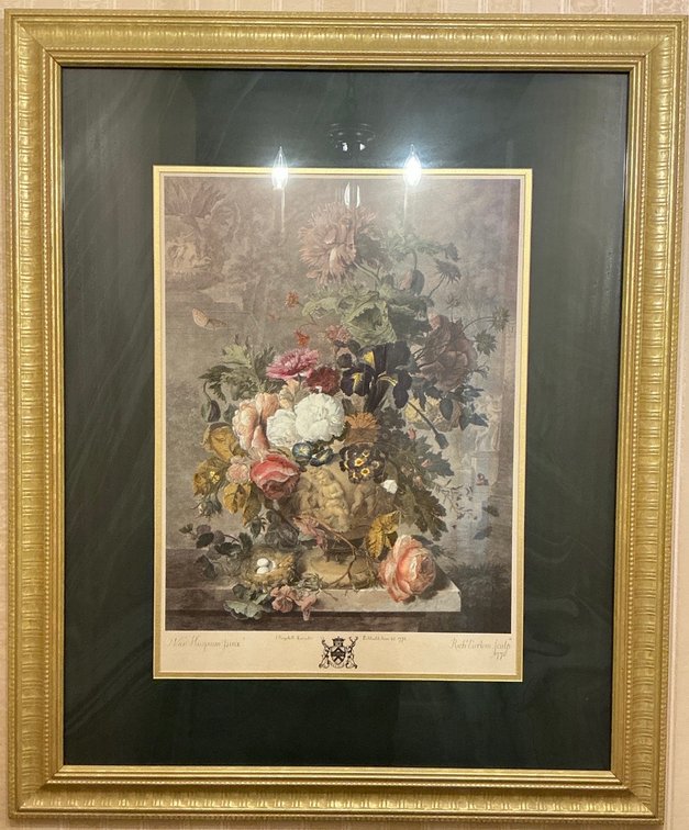 Floral Lithograph
