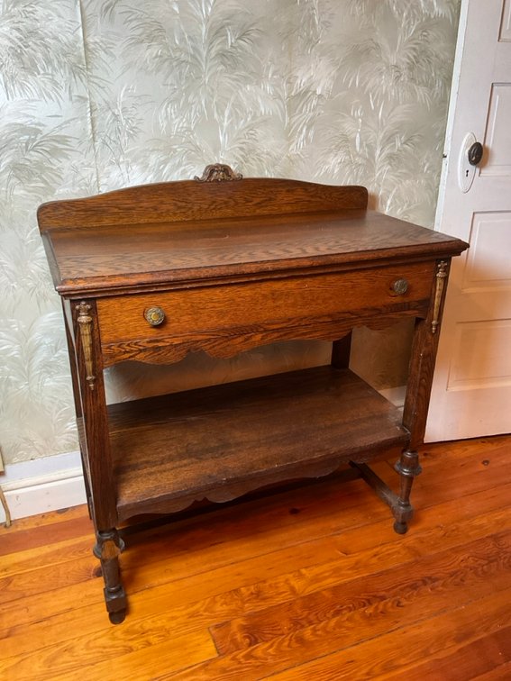 Antique Tiger Oak Server