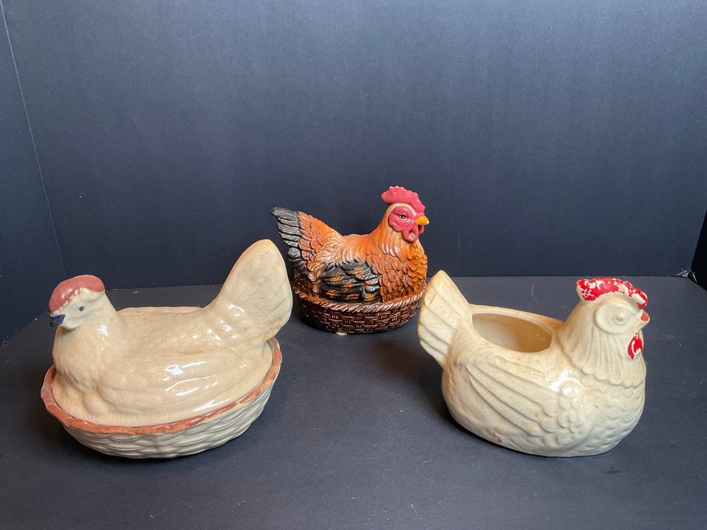 Ceramic Hen On Nest & More