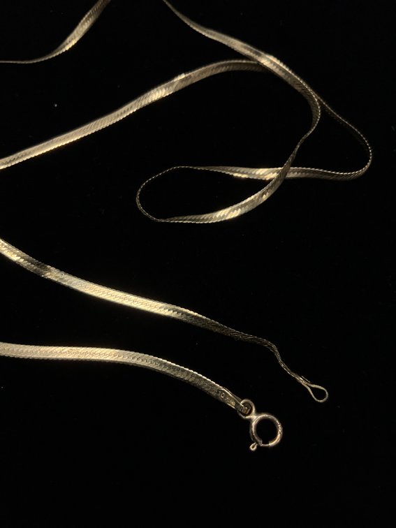 Gold Herringbone Chain